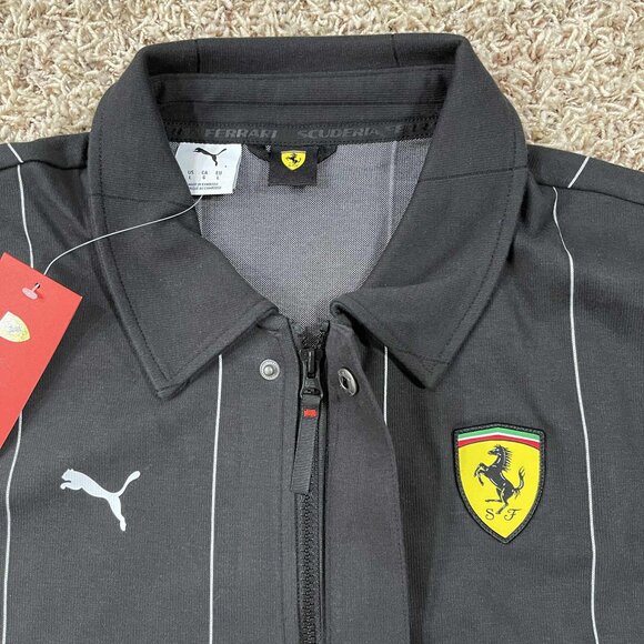 PUMA x Scuderia Ferrari Race Men’s Premium Jacket Black, Size Large (New) - Picture 9 of 16